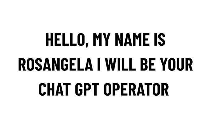 be your chat operator