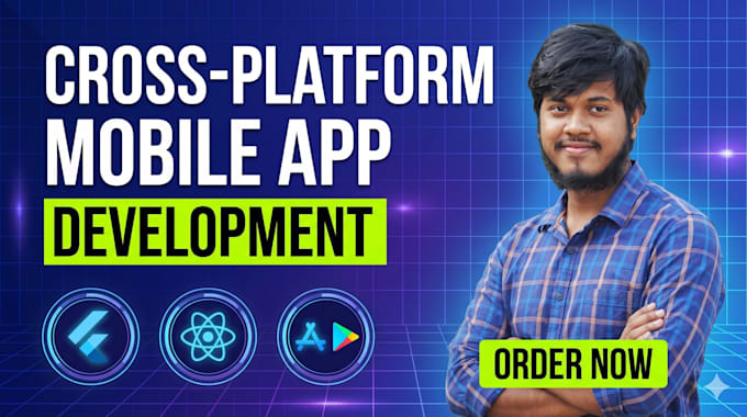 develop a custom cross platform mobile app using flutter or react native