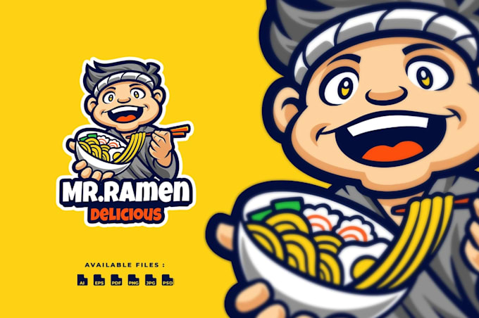 create a modern anime mascot logo for streamers