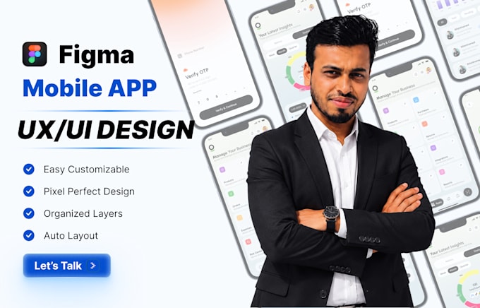 do mobile app UI UX design for ios and android in figma