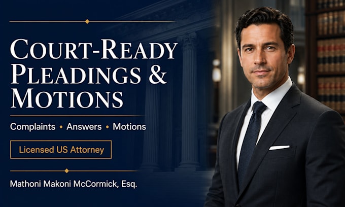 draft powerful civil litigation legal documents and letters