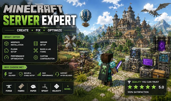 create fix and optimize modpack minecraft server setup convert fabric to forge