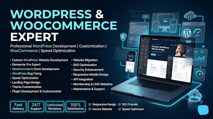 design, customize and develop high performance wordpress websites for business