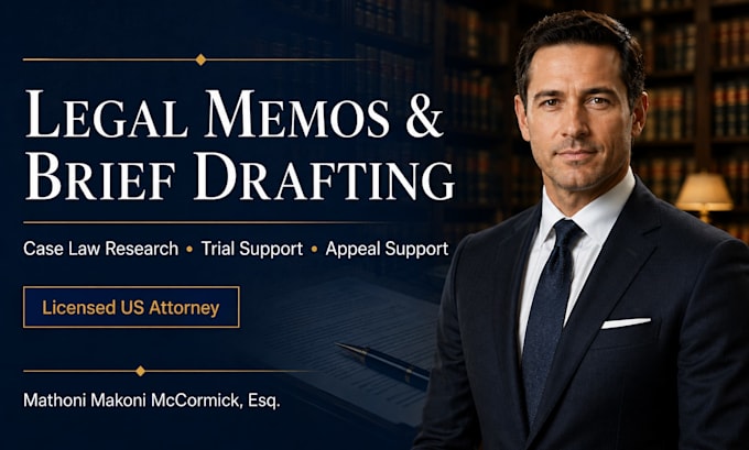 draft legal memorandums, appellate briefs, and litigation support