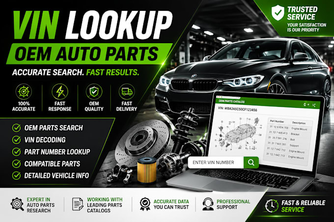 oem auto parts search by vin number