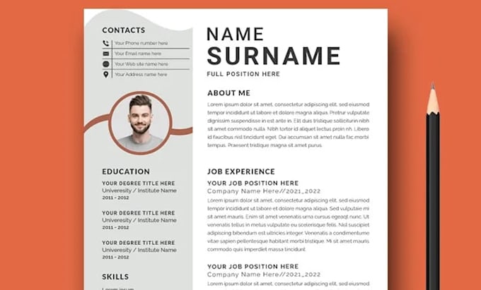 redesign and improve your professional CV