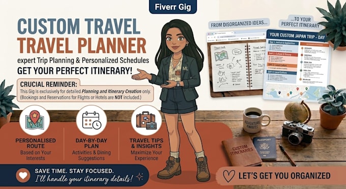 create your custom travel itinerary