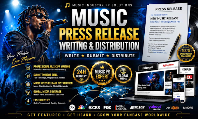 write music press release submit music press release press release distribution