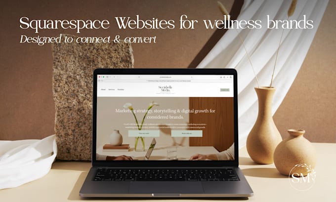 design a squarespace website for wellness brands