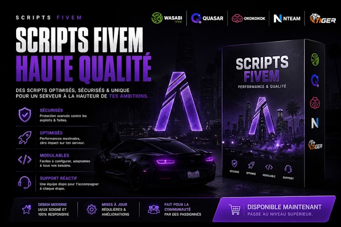 vente cfx avec 140 scripts premium