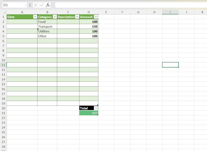 create a custom excel budget tracker and expenses spreadsheet