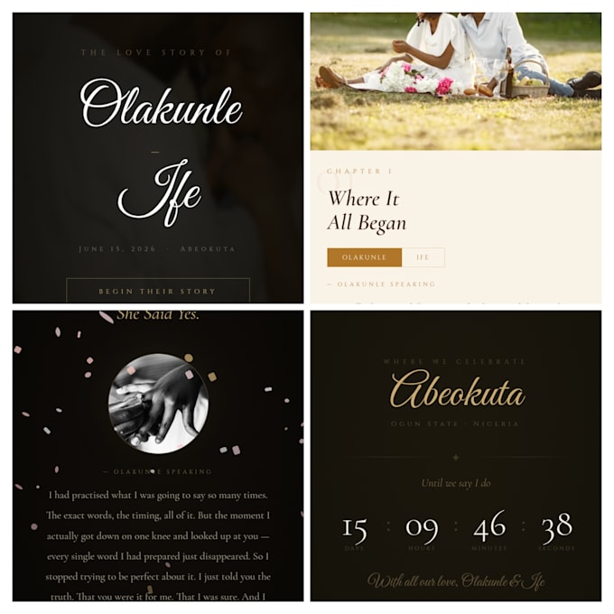 create a beautiful digital event invitation website