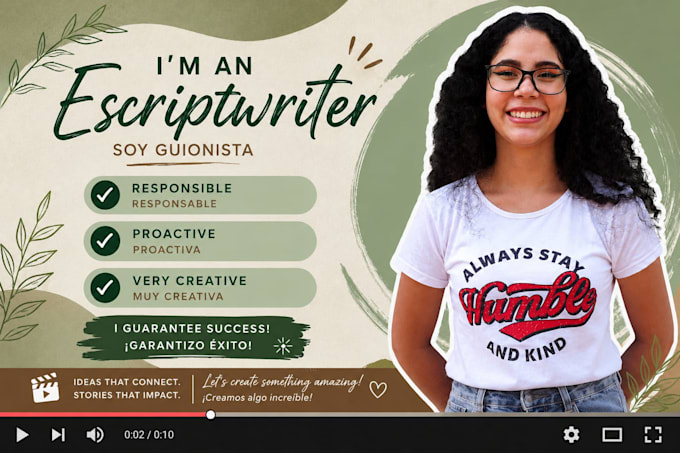 your go to professional scriptwriter