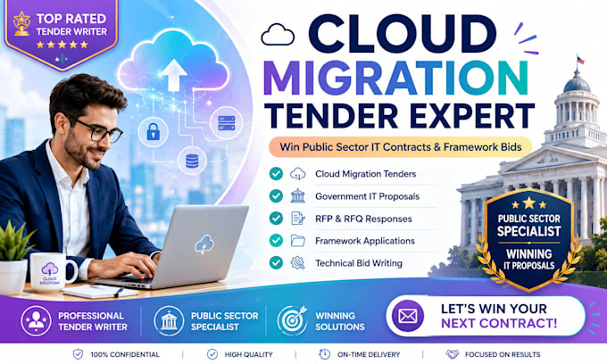 write expert cloud migration tender, public sector IT bids, framework proposals
