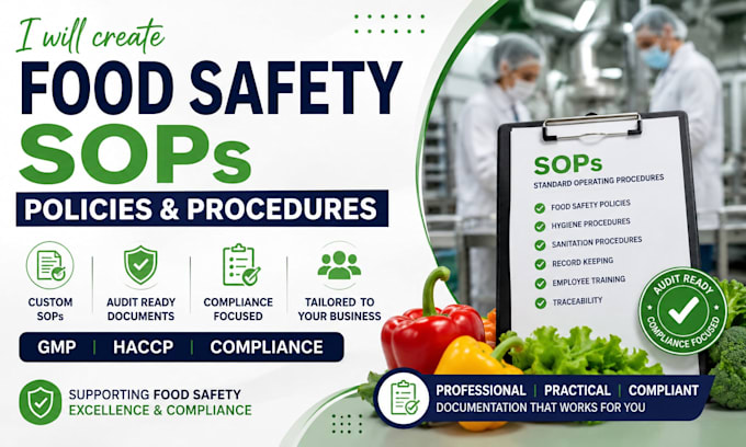 create food safety sops, policies and procedures