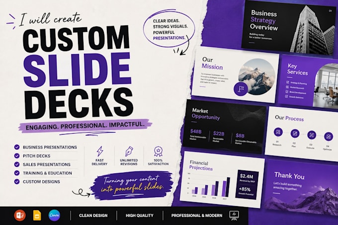 create a custom slide deck presentation