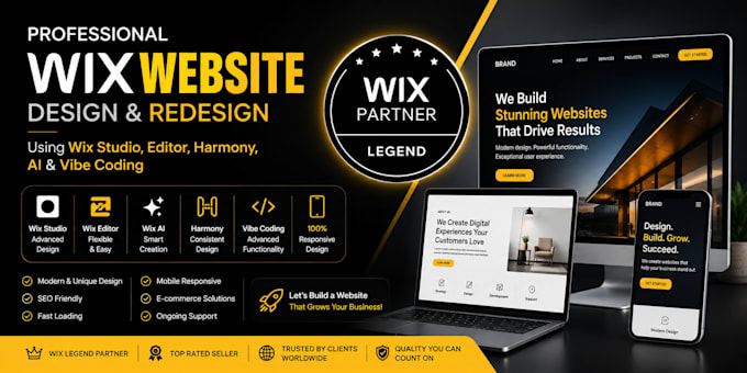 design or redesign a wix studio, editor or harmony ai website with SEO and GEO