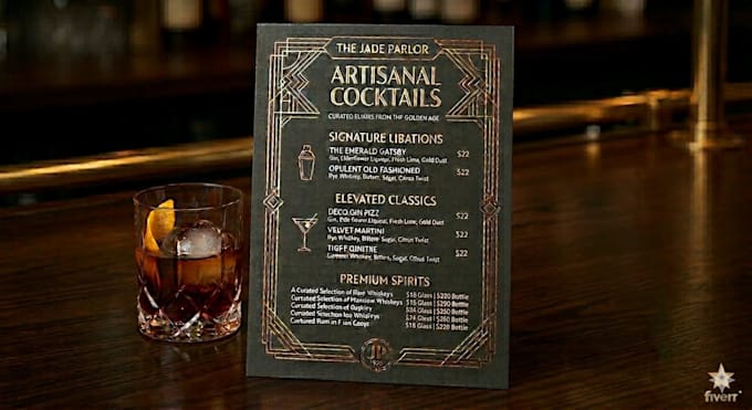 design a high converting custom menu or digital menu boards