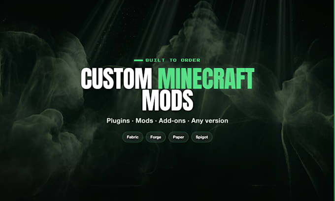 create a custom minecraft mod or plugin for you