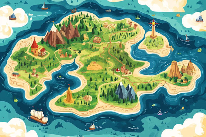 map illustration vector illustration vector map