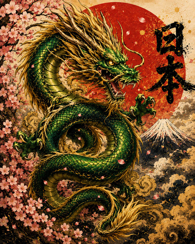 stunning japanese style artwork