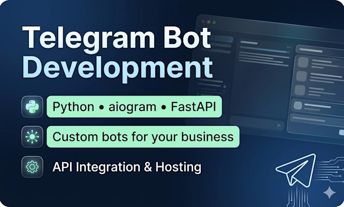 create a telegram bot with python for your business