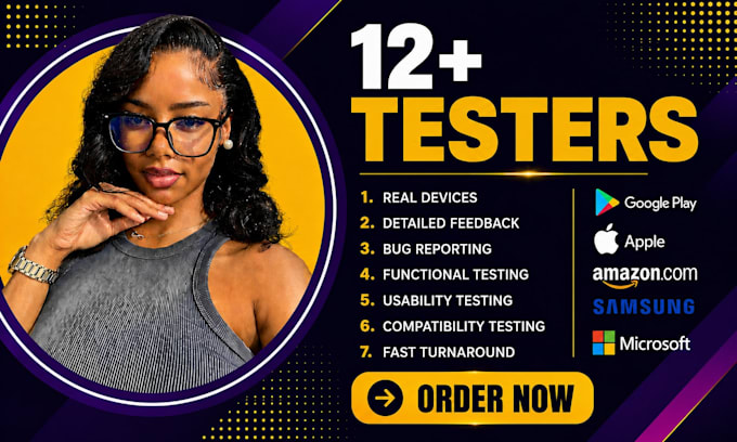provide 12 testers for google play closed testing app testing web testing