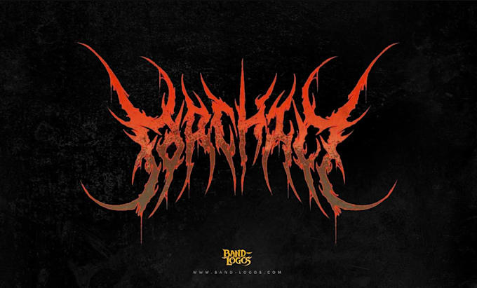 design death metal, deathcore, metalcore logo