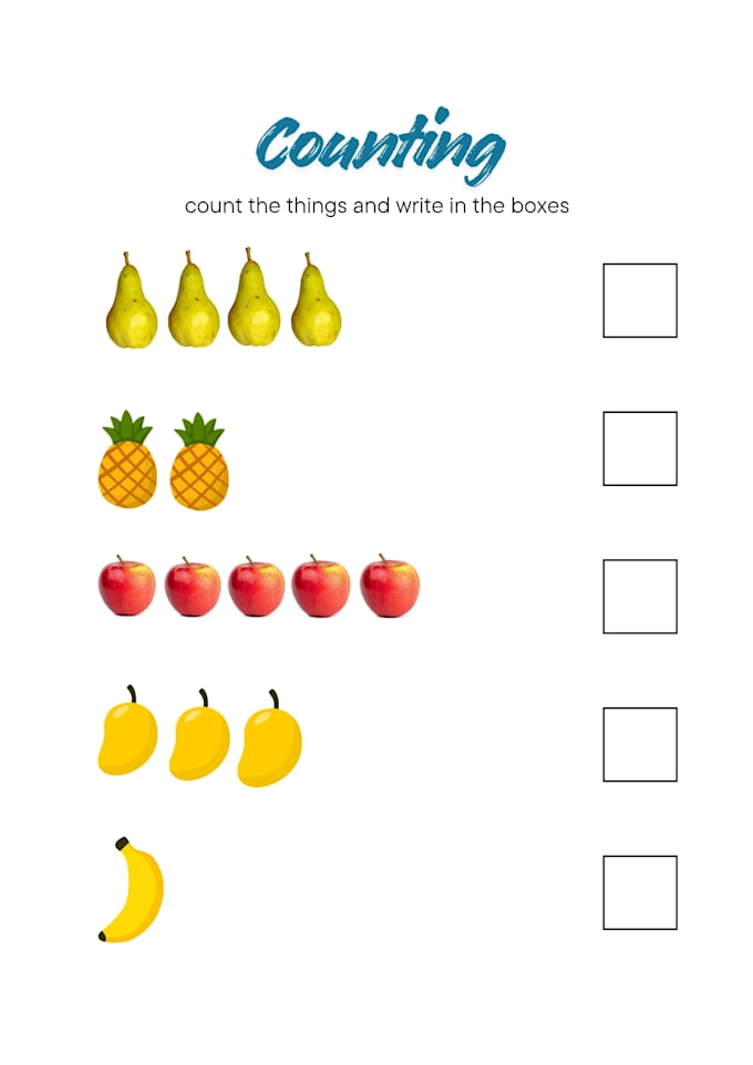 design educational worksheets for kids