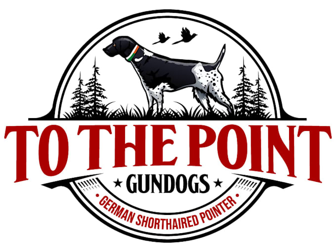 create a professional hunting dog logo design