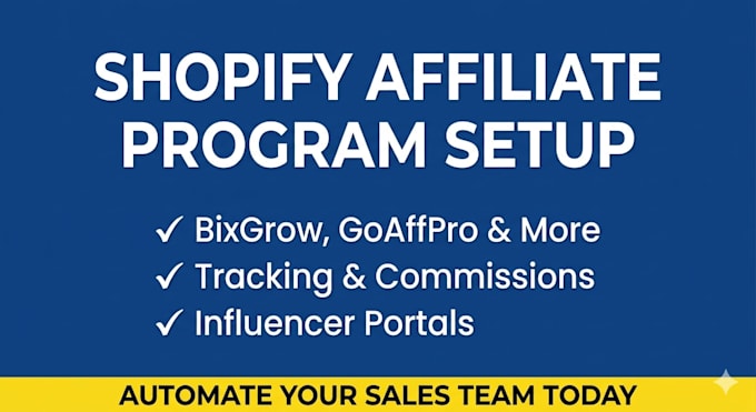 shopify affiliate program yuko shopjar awin bixgrow metricks referlo sprusify