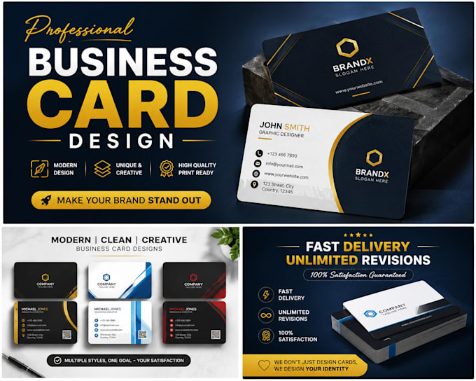 design modern business cards for your business