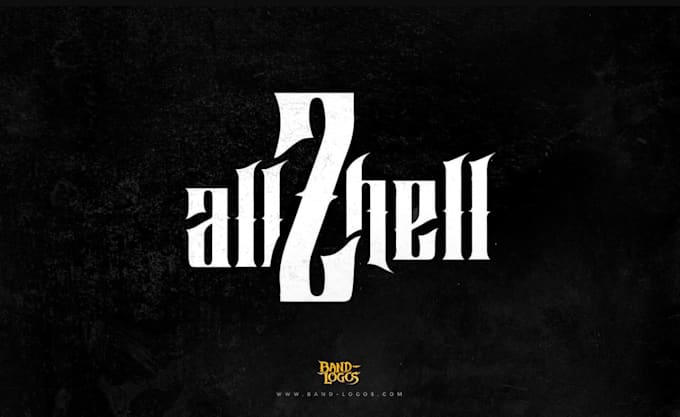 design a custom rock band logo