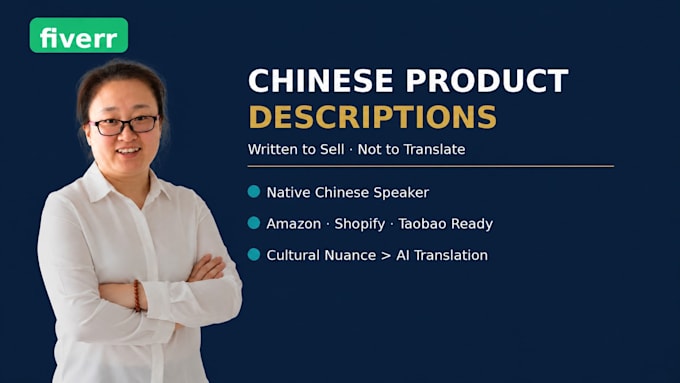 write compelling chinese product descriptions for amazon or shopify