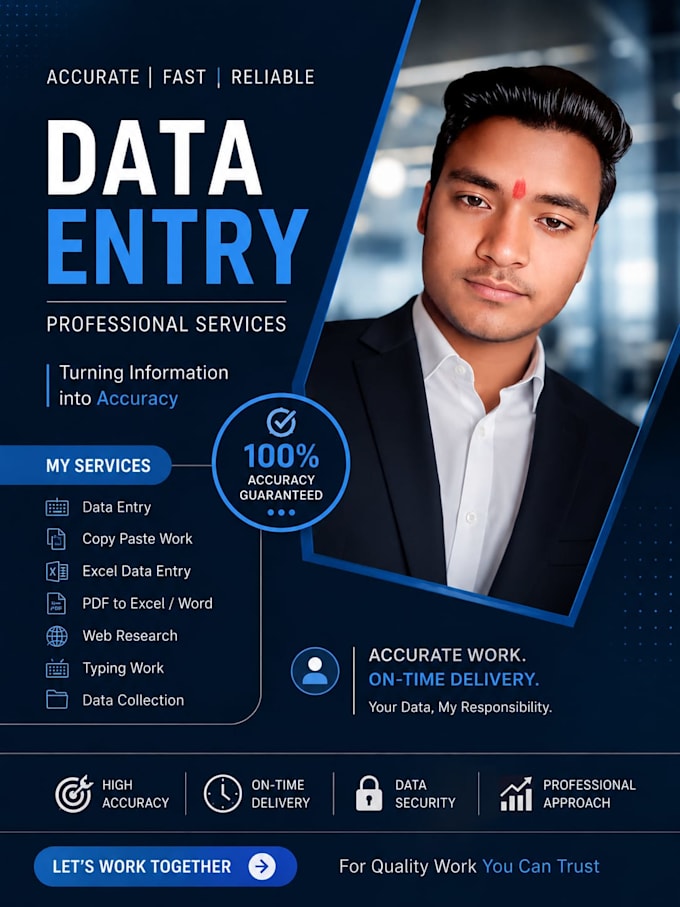 do accurate excel data entry, copy paste, web research and data collection