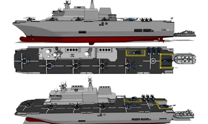 design offshore vessel, cargo ship and marine structure layout