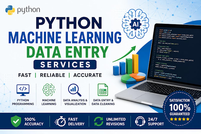 do python programming machine learning and data entry tasks