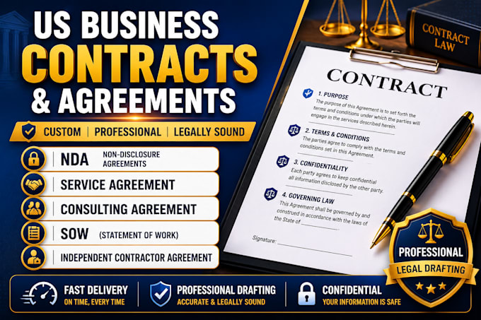 draft customized business contracts and agreements