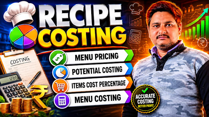 do recipes costing and potential costing for your menu items