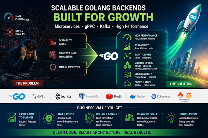 build scalable golang backend apis and microservices
