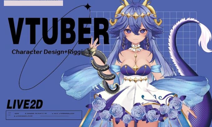 create professional anime vtuber model ready for live2d