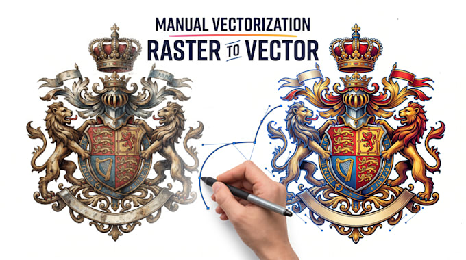 create a manual vectorization of a image