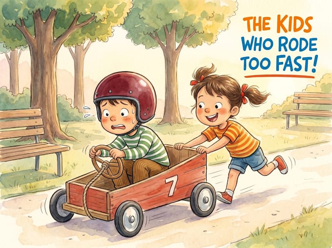 draw professional childrens storybook illustrations