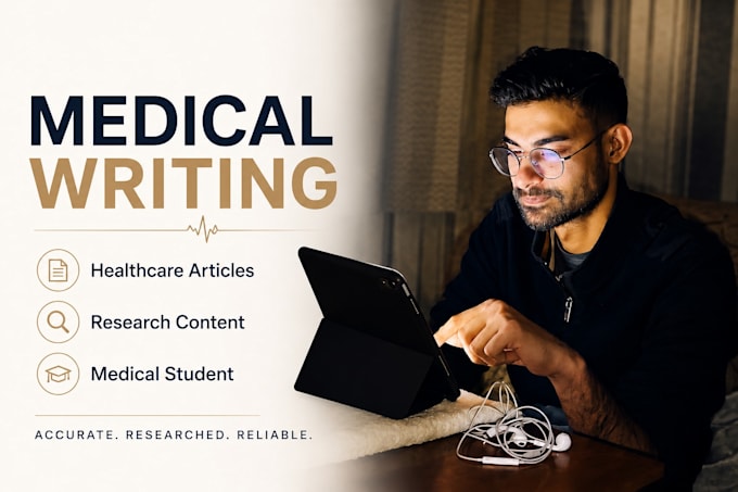 write professional medical and healthcare articles