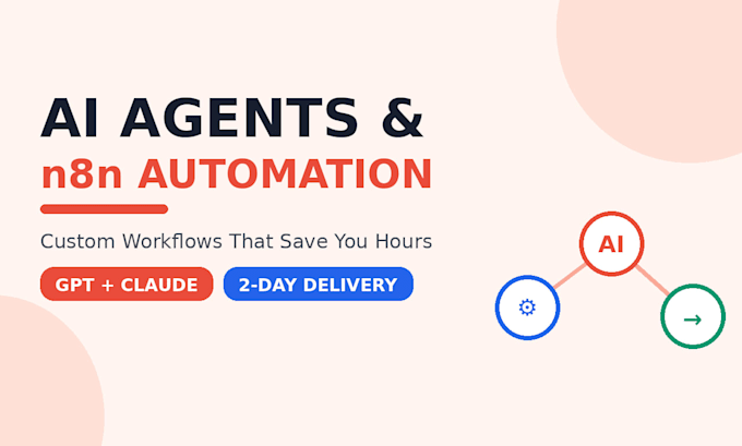 build an ai agent and n8n automation workflow for your business