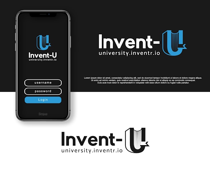 create a custom university logo with academic excellence