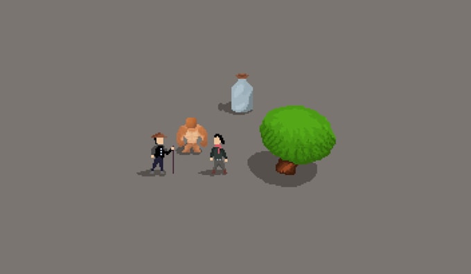 be your pixel character and prop artist