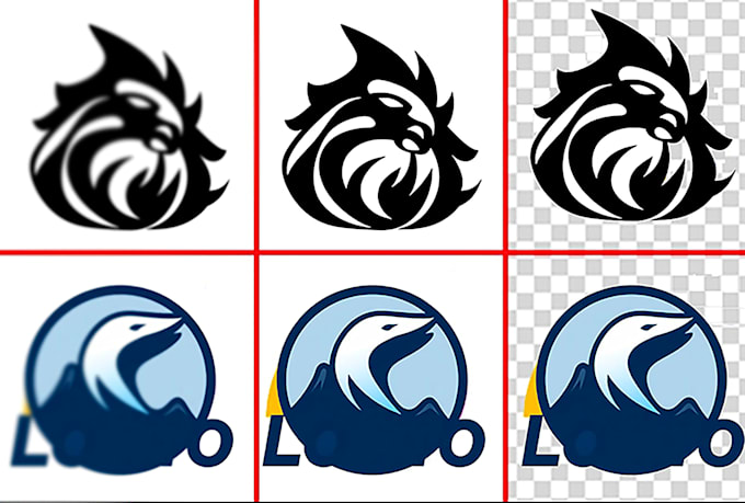 convert your logo transparent with high resolution vector