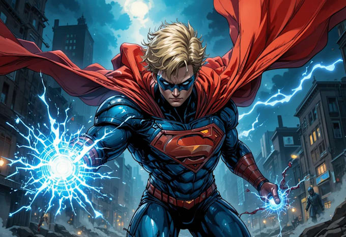 create fantasy and superhero comic art