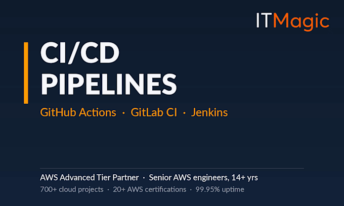 set up a ci cd pipeline with github actions, gitlab ci or jenkins